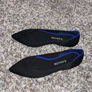 Rothy’s “The Point” Black Size 8.5 Flats